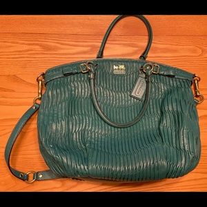 Coach Madison Gathered Leather Lindsey Satchel